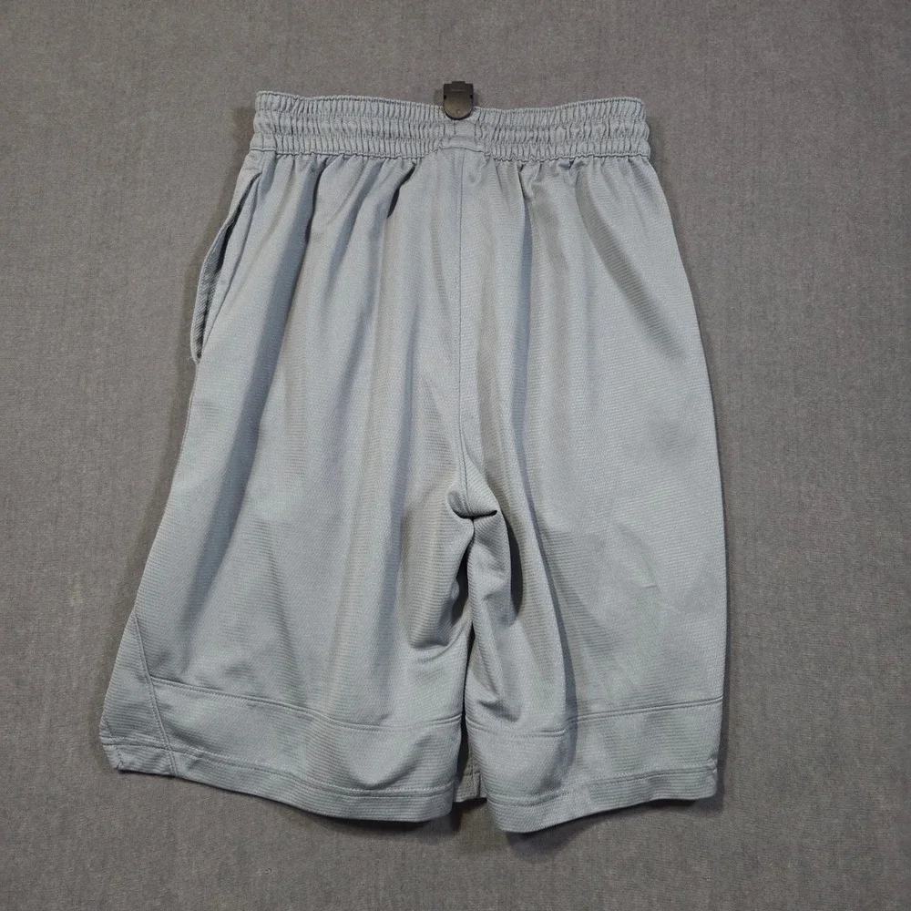 Nike Basketball Shorts Mens S Gray Dri-FIT Mesh Athletic Pockets 445591-102931